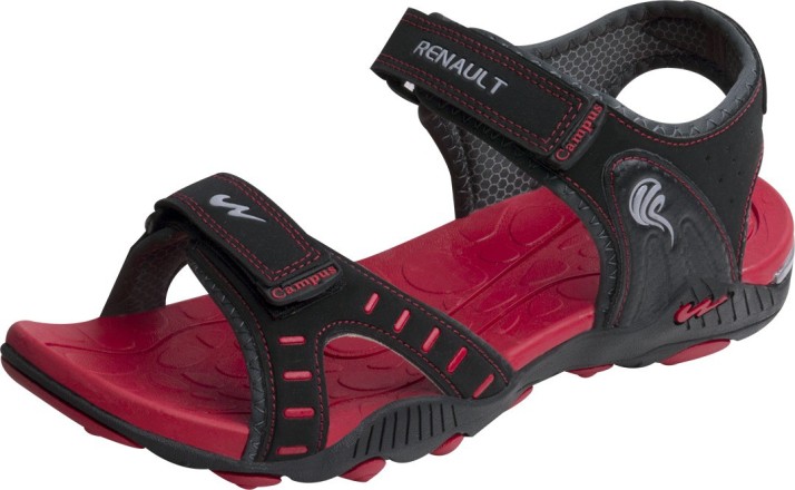 Campus Men Black Sports Sandals - Buy 