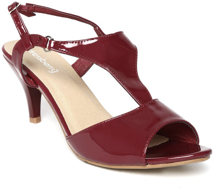 maroon colored heels