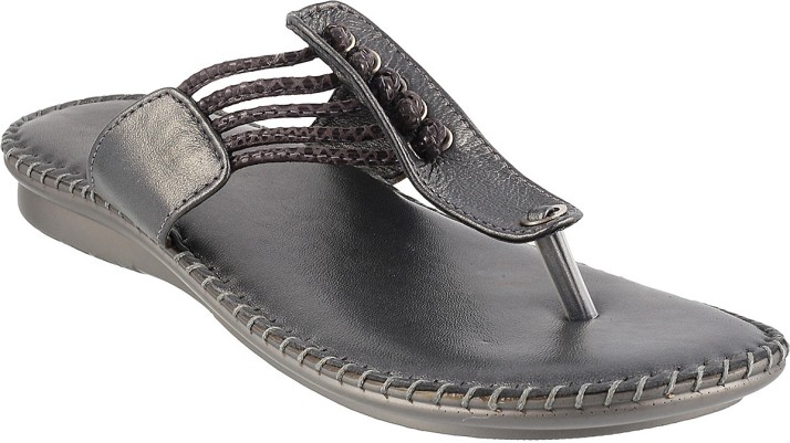 Metro Women Grey Flats - Buy 29,Gun 