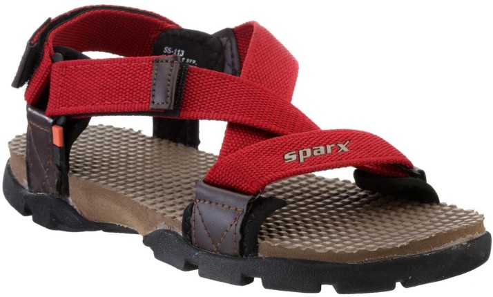 Sparx Men Maroon, Tan Sandals - Buy 