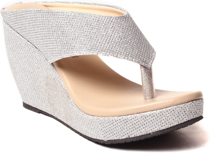 unique silver heels