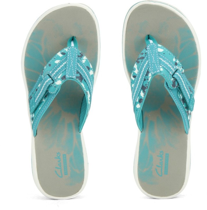 clarks teal sandals