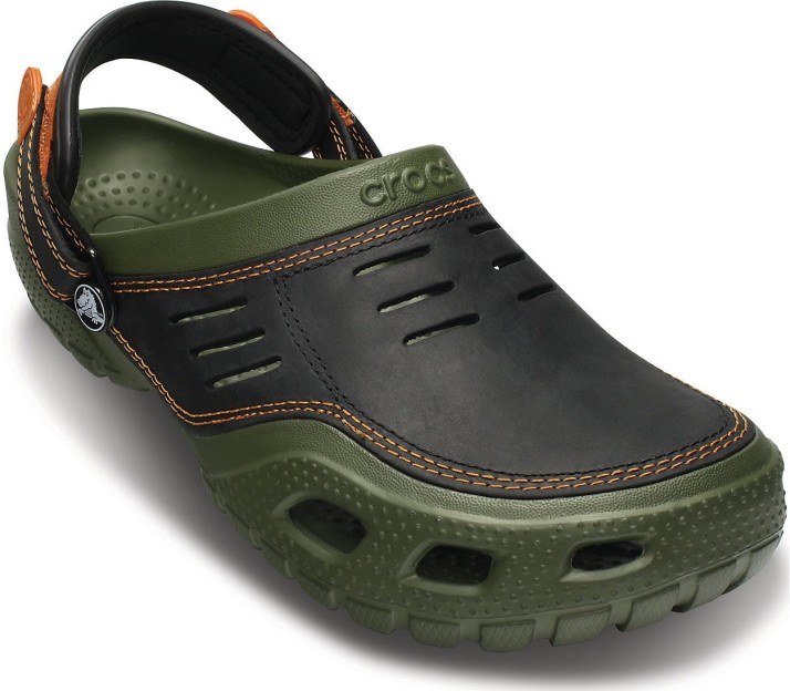 army green crocs mens 11