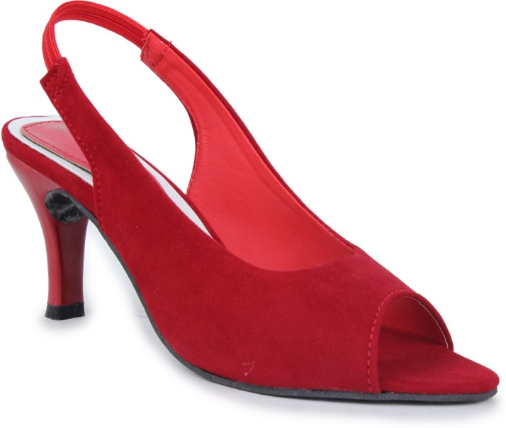 red color heels