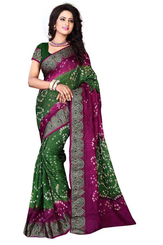 Buy Viha Printed Bandhani Cotton Blend Poly Silk Multicolor Sarees Online Best Price In India Flipkart Com Whether you are looking to buy one for yourself or are. viha printed bandhani cotton blend poly silk saree