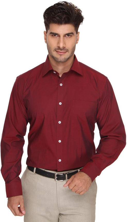 Buy Velvet Maroon BLACKSMITH Men Woven 