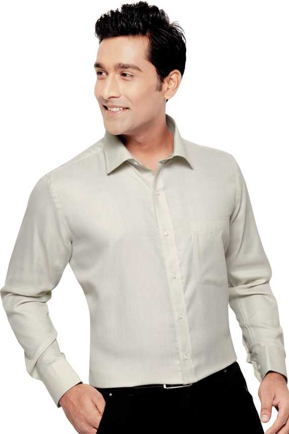 Corporate Club Men Solid Casual Beige Shirt Buy Light Green