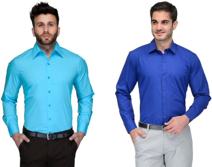 mens light blue formal shirt