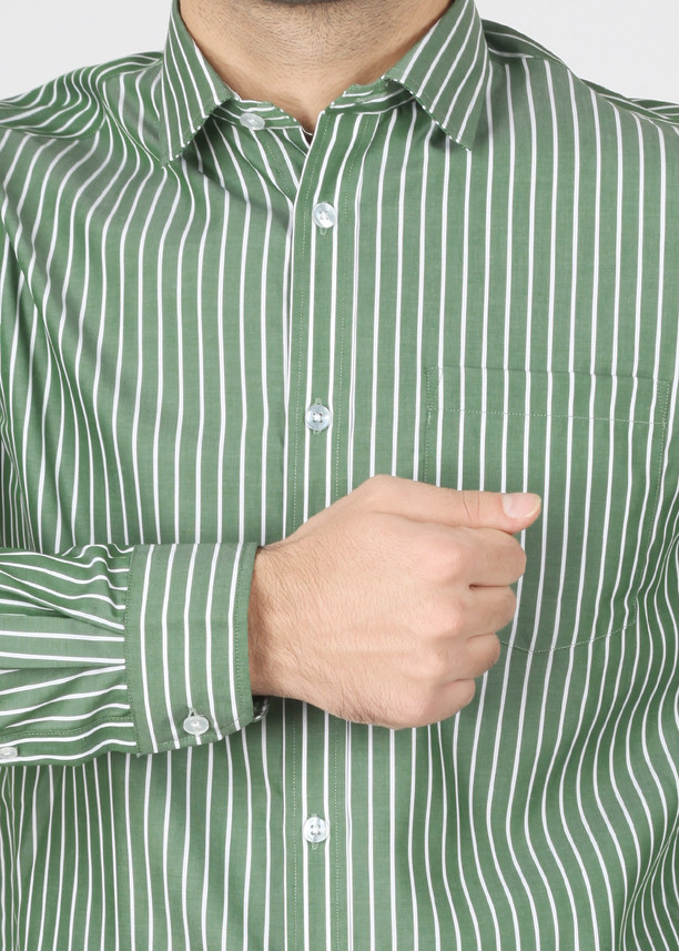 striped formal shirt mens