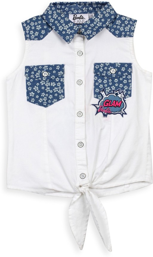 white shirt for girls kids