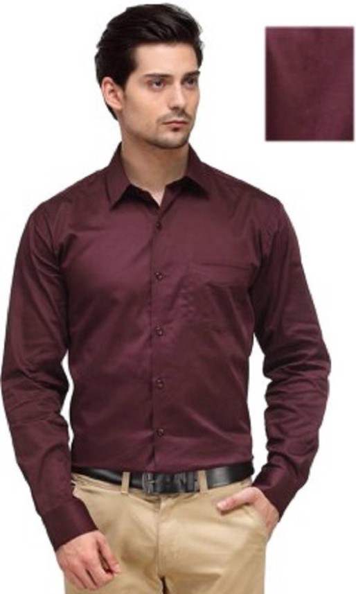 brown formal shirt mens