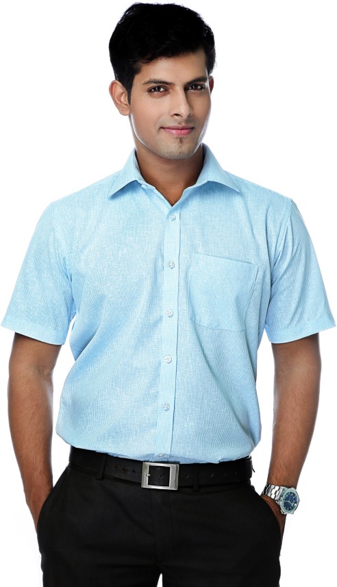 cyan formal shirt