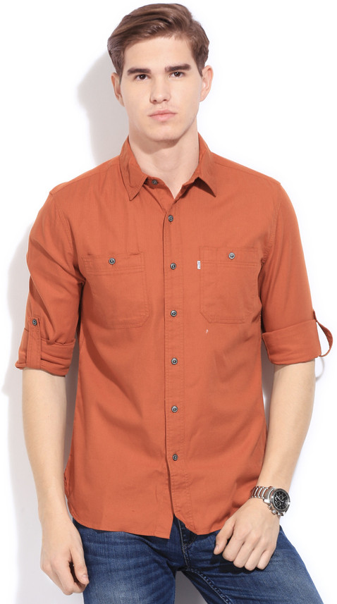 Levi's orange shirt clearance