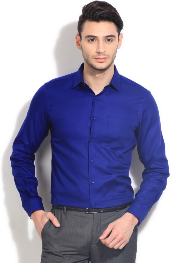 royal blue formal blouse