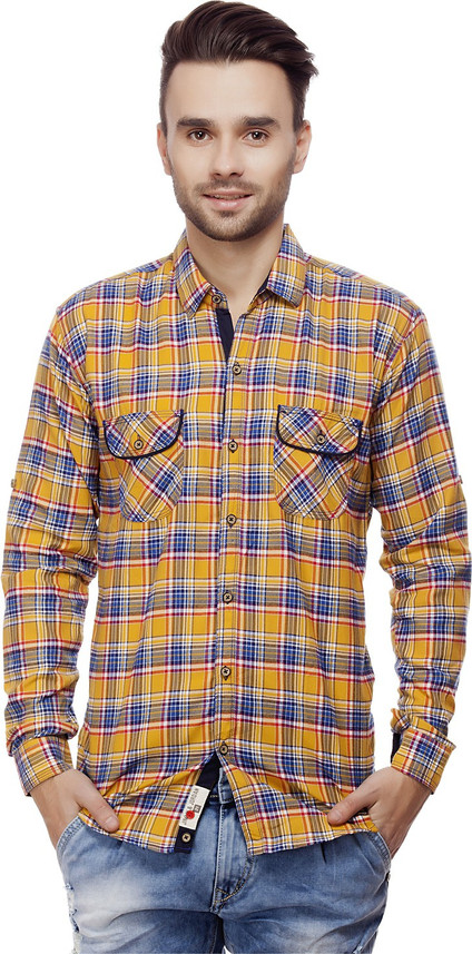 jimmy and jordan Men Checkered Casual 