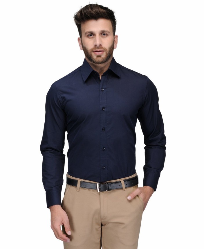 navy blue formal blouse