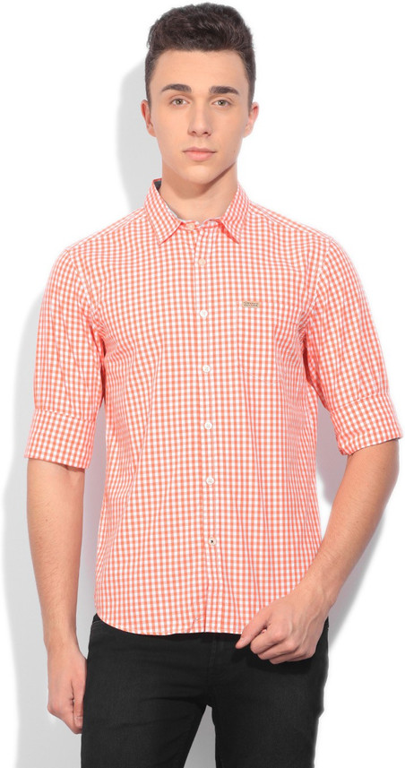 FLYING MACHINE Men Checkered Casual 