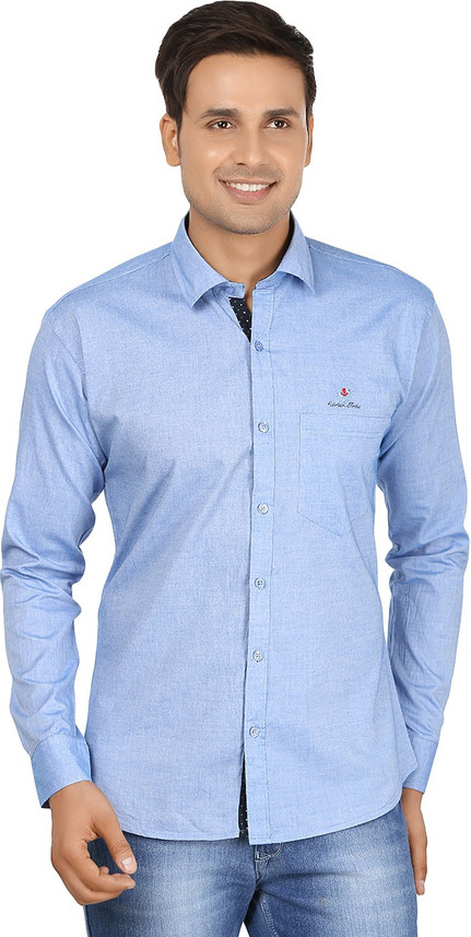 sky colour shirt