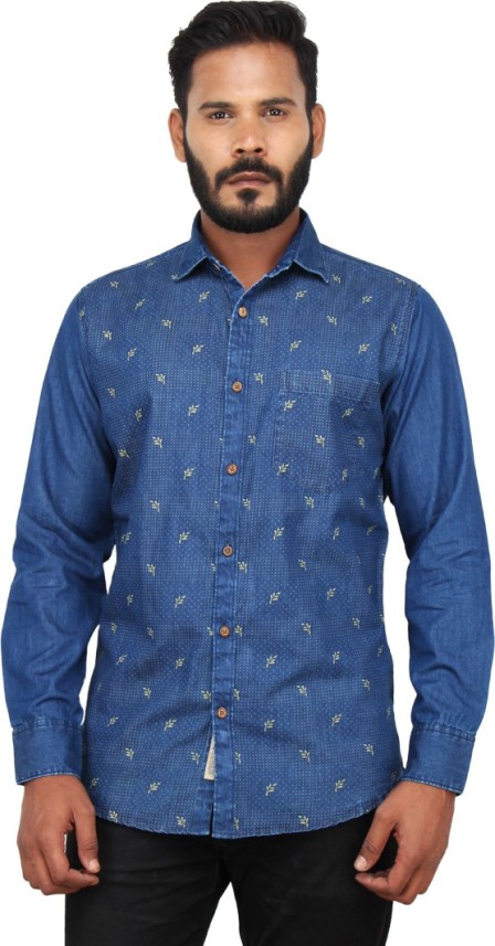 blue apple shirt