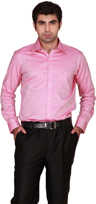 GIVO Men Solid Formal Pink Shirt - Buy 