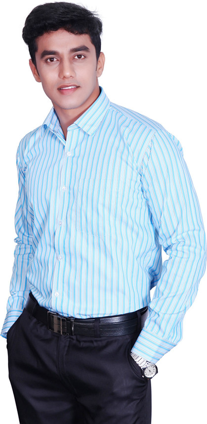 Men Striped Formal Multicolor Shirt 