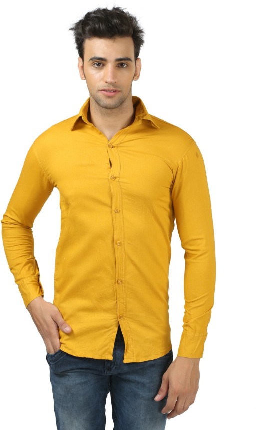 dark yellow shirt mens