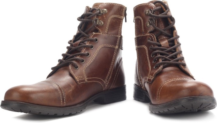 Red Tape Boots For Men - Buy Tan Color 