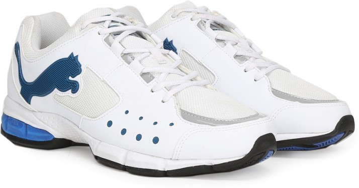 puma white sports shoes flipkart