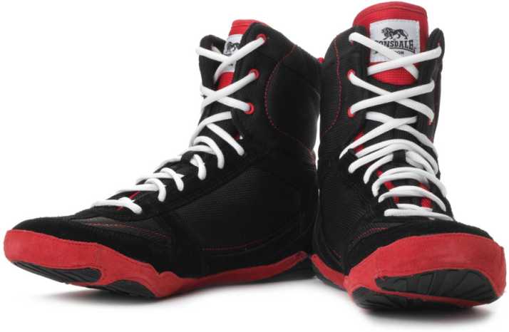 Lonsdale London Twist High Ankle Shoes For - Buy Black, Red, White Color Lonsdale London Twist High Shoes For Men Online at Best Price - Shop Online for Footwears in
