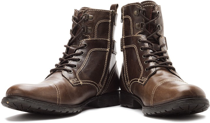 flipkart leather boots