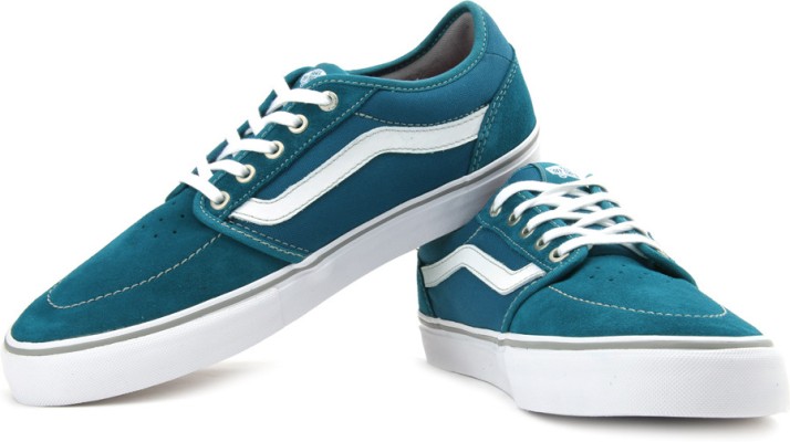 teal color sneakers