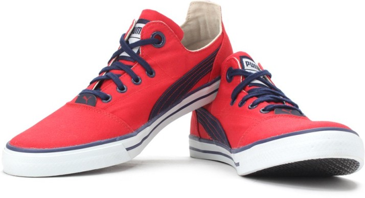 puma limnos cat 2 dp red sneakers