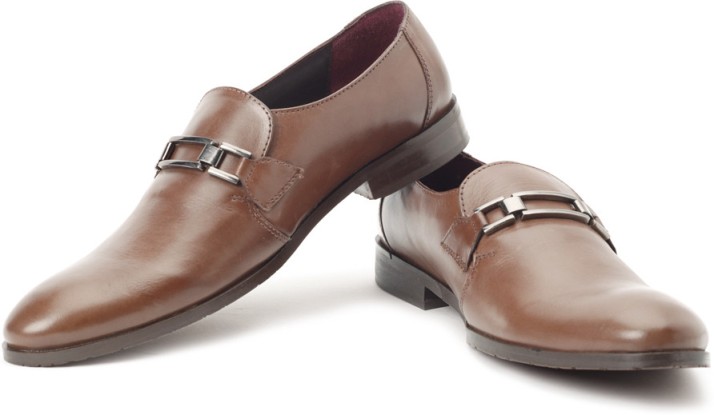 Arrow Genuine Leather Slip On Shoes For 