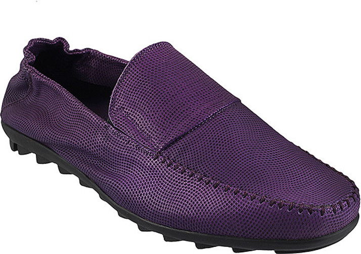 purple driving shoes