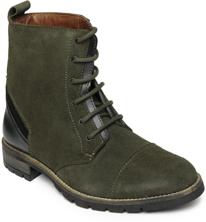 hrx olive green shoes