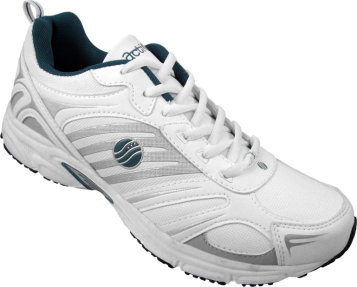 white sports shoes