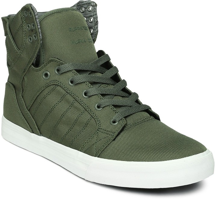 olive color sneakers