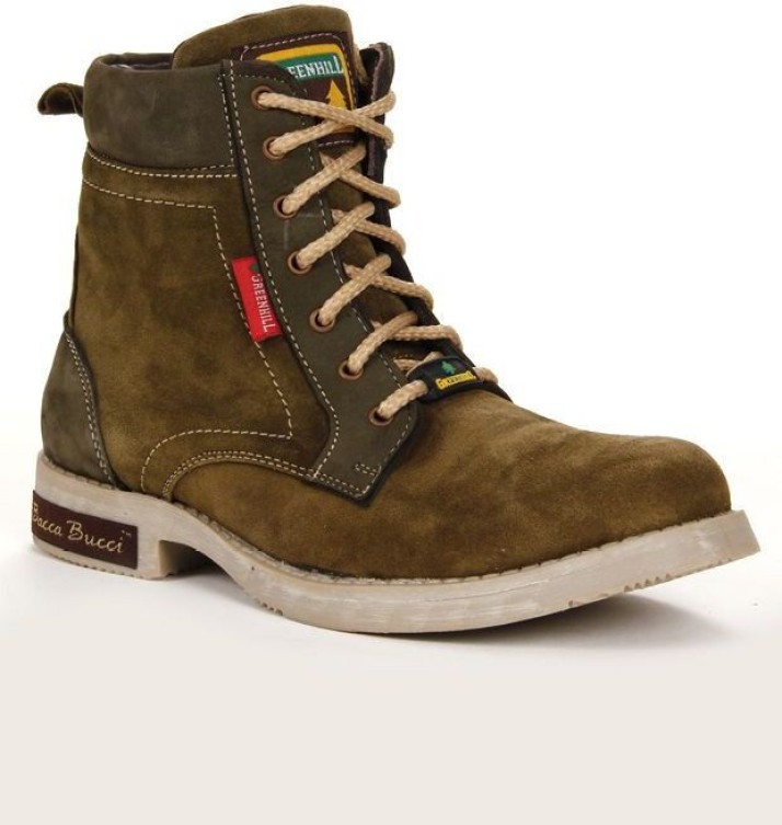 Bacca Bucci Boots For Men - Buy Olive 