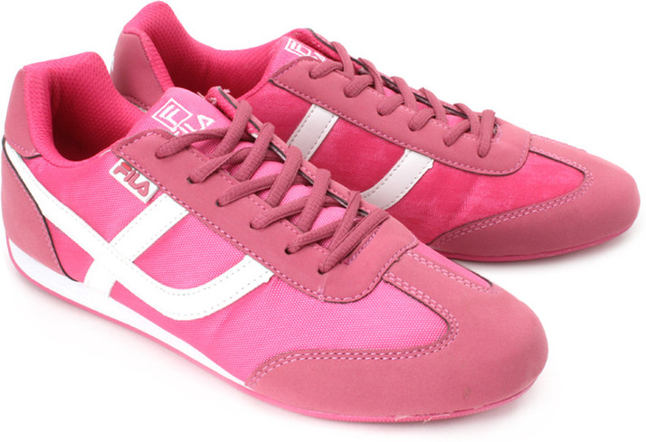 dark pink fila shoes