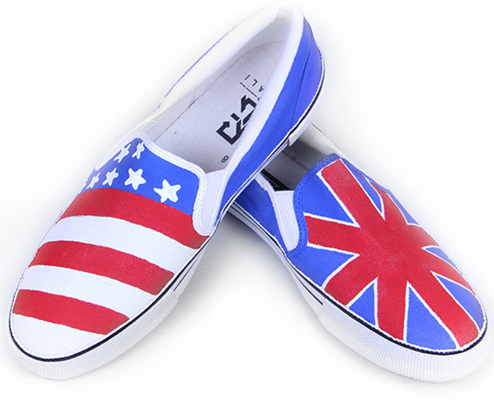 shoes with flag