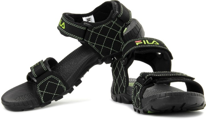 fila sandals mens green