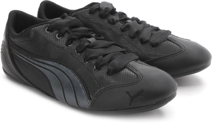 puma slip on shoes black