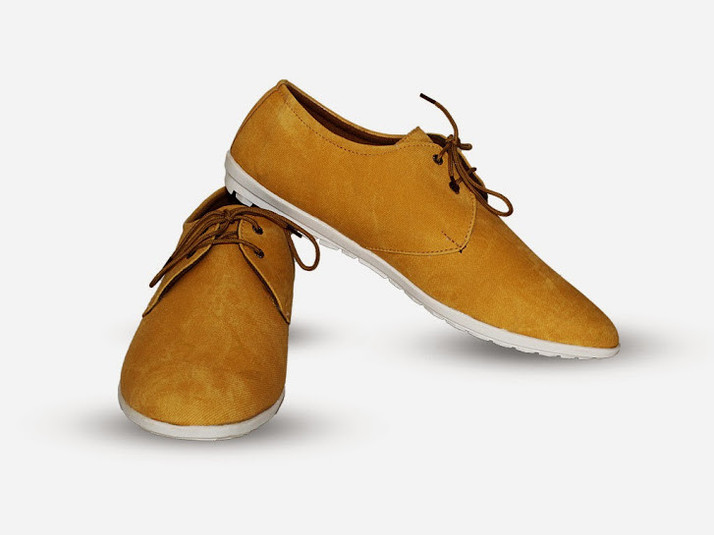 brown casual shoes with white sole