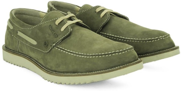 woodland men's leather boat shoes flipkart