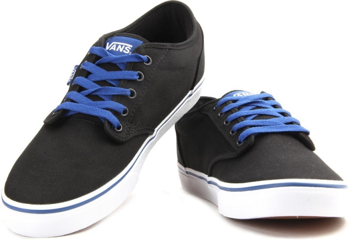 vans shoes for men black and blue