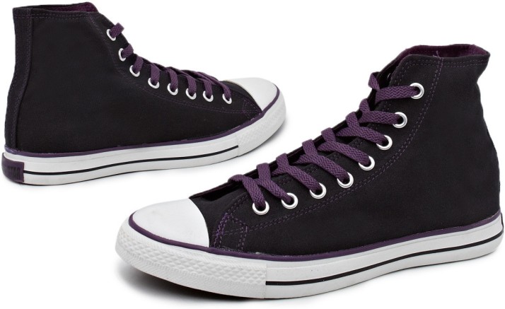 dark purple converse shoes