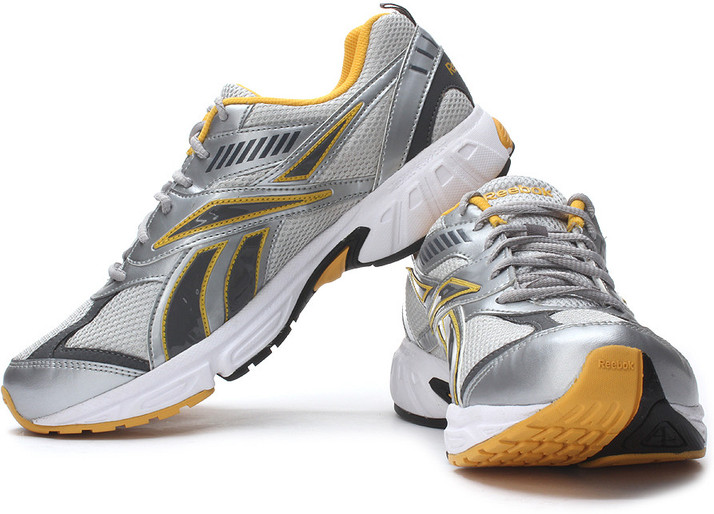 silver reebok shoes