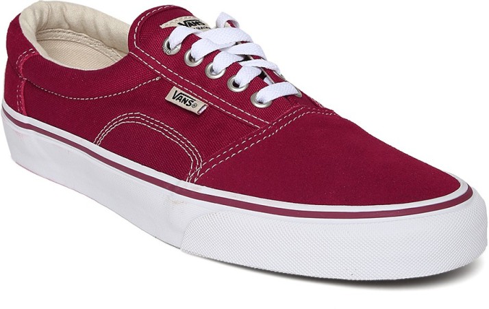 maroon colour casual shoes