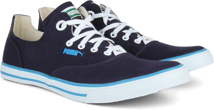 puma limnos cat blue sneakers