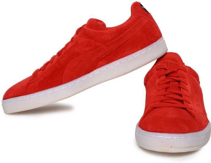 Puma Suede Classic Colored Casuals For Men Buy High Risk Red Black Color Puma Suede Classic Colored Casuals For Men Online At Best Price Shop Online For Footwears In India